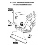Anoda aluminium płaska Johnson Evinrude eTec V4 V6 5010190