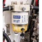 Filtr separator paliwo-woda z odstojnikiem 156x82 króćce 10mm