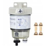 Filtr separator paliwo-woda z odstojnikiem 156x82 króćce 10mm