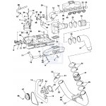 Klapa wydechu OMC VOLVO PENTA 3.0L ~ 8.2L 1988~1998 