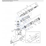Kpl góra przekładni Mercury IA R MR Alpha ~1990  18-2648