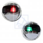 Lampa nawigacyjna LED lewa i prawa okrągła 52mm stal