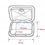 Luk klapa inspekcyjna pokrywa 460 x 510 196346