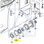 O-ring obudowy łożyska Mercury F25 Tohatsu MFS25 M30B