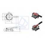 Ręczna pompa zęzowa membranowa 0,33L  15.262.20