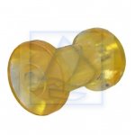 Rolka kilowa polimerowa żółta 120 x 70 mm