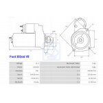 Rozrusznik Ford V8 10 zębów Volvo Penta 3854190 OMC 0987811 1992-96 zamiennik