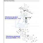 Termostat z uszczelką Mercruiser 170°F 77°C 864493 18-43015