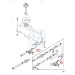 Złączka paliwa kolanko gumowe Mercury 4KM 4.5KM 5KM 22-815043