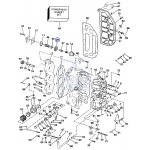 Diafragma termostatu Johnson Evinrude 435957