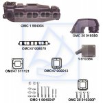Kolektor wydechowy OMC L4 3,0L 1973-1990 OMC1-984054