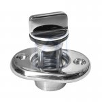 Korek spustowy odpływowy owalny stal nierdzewna 55x51 mm
