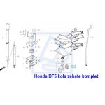 Kpl koła zębate przekładni Honda BF5 1997~  06400-ZVD-000