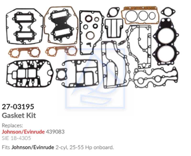 JOHNSON EVINRUDE WATER PUMP REPAIR KIT.40 45 48 50 55hp OEM p/n 0439077. 1984 94 | UK