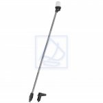 Lampa nawigacyjna topowa 360° PLUG czarna maszt 105cm 