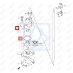 Obudowa górna pompy wody Johnson Suzuki DF2.5  2006~2024 17410-97J00 17410-97JL1