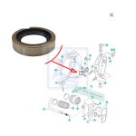 Simering łożyska gimbal OMC Cobra Volvo SX 18-8349