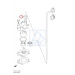 Tulejka pompy wody Johnson Suzuki DF2.5  2006 ~